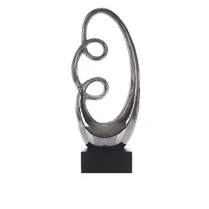 Silver Abstrac Sculpture