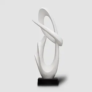 White Abstract Sculpture