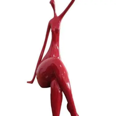 Siting Red Sculpture