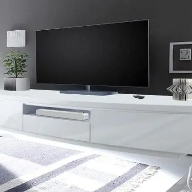 White Lacquer TV Stand