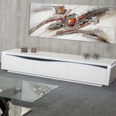 White Lacquer TV Stand