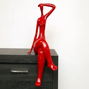 Resin Shiny Red Woman