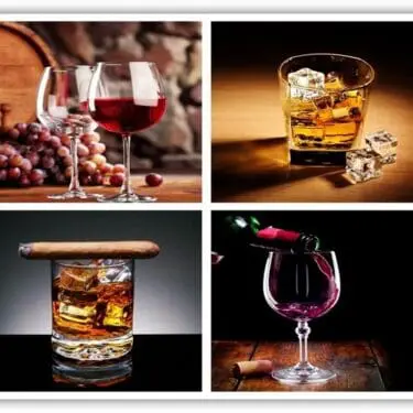 4PC Whiskey & Wine