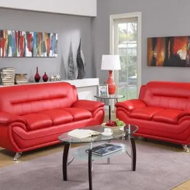 Tivoli Red Sofa & Loveseat