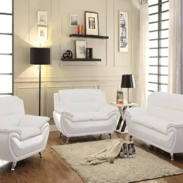 Tivoli White Sofa & Loveseat