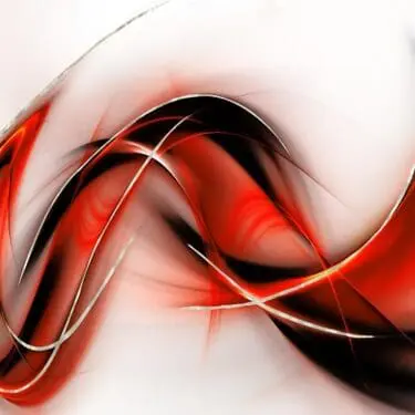 Red & Black Abstract