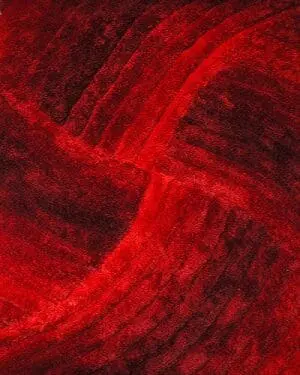 Hypnotic red rug