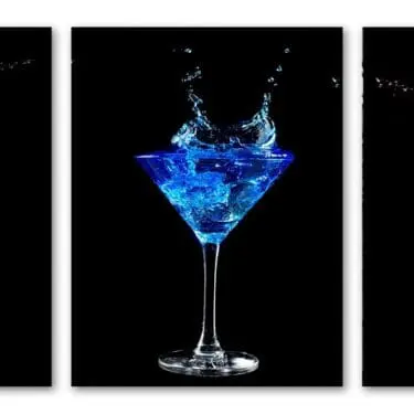 3PC Neon Martini  Art
