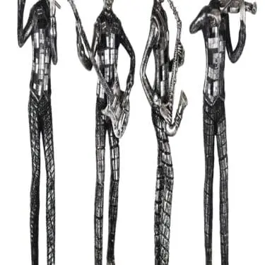 Mosaic Musician Sculpture