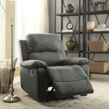 Bina Charcoal Recliner