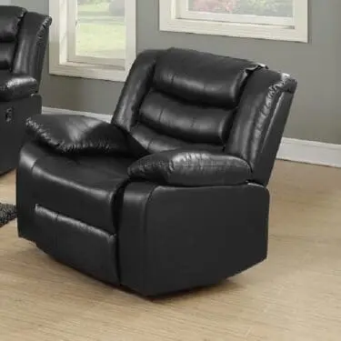Black PU Recliner