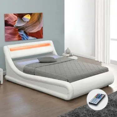 Modern White Bed