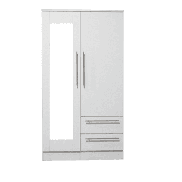 Double Wardrobe with Mirror
