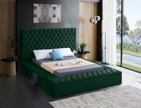 Majestic Velvet Tufted Bed - Image 7