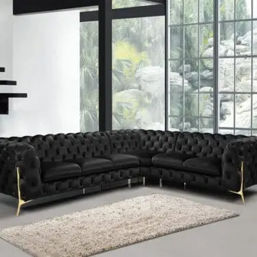 Divani Casa Sheila - Modern Velvet Sectional