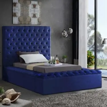Majestic Velvet Tufted Bed