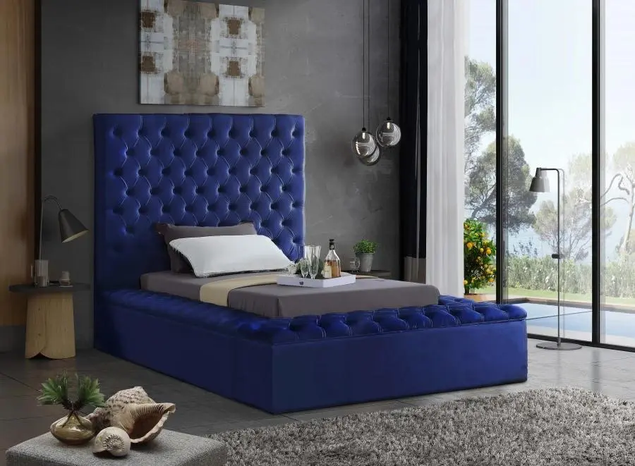 Majestic Velvet Tufted Bed