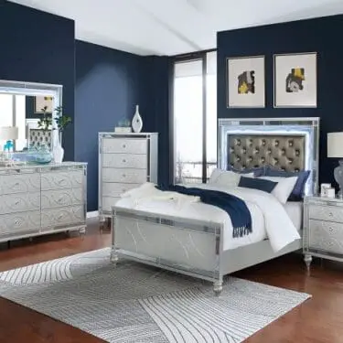 Gunnison Bed Silver Metallic