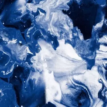 Abstract Blue Glass Wall Art