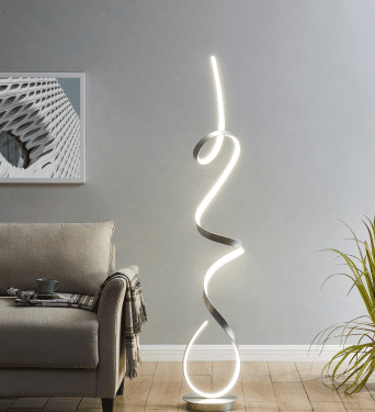 Amsterdam LED Floor Lamp/Silver