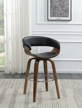 Upholstered Swivel Bar Stool