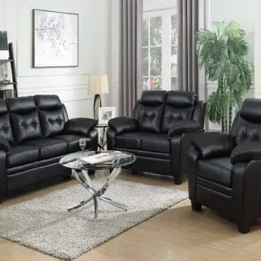 Finley Tufted Upholstered Sofa Set