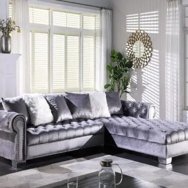 Kylie Gray Velvet Sectional