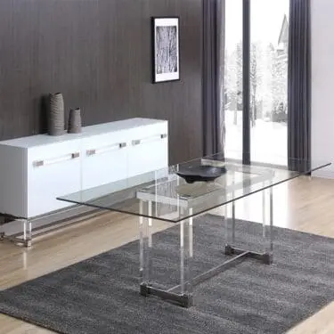 Brianna Acrylic Italian Dining Table