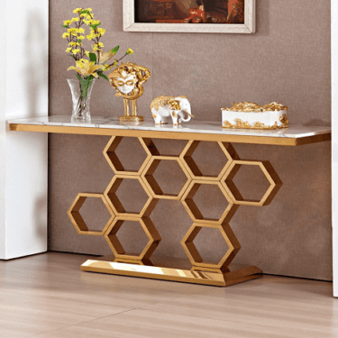 Gold Console Table