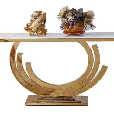 Gold Console Table