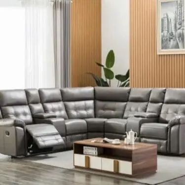 Gray Motion Recliner sectional