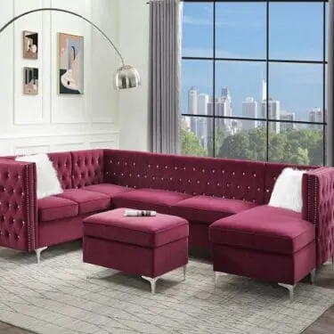 Jaszira Modular Velvet Sectional