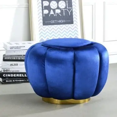 Heiress Blue Ottoman
