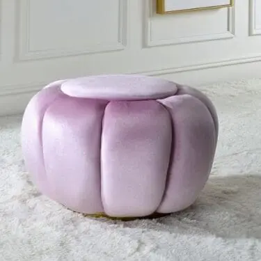 Heiress Pink Ottoman