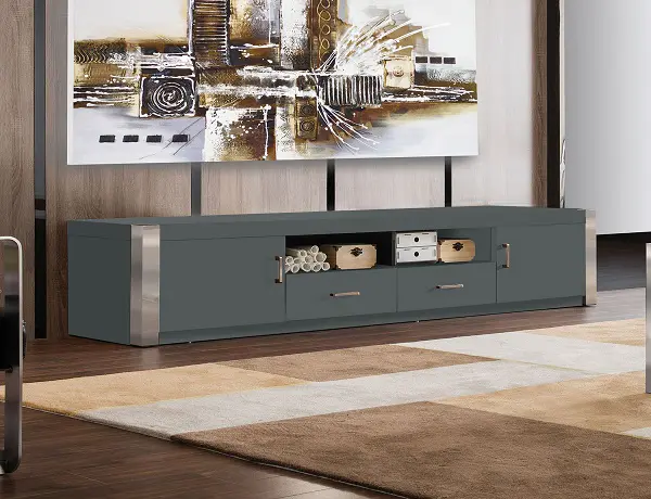 Gray TV Stand
