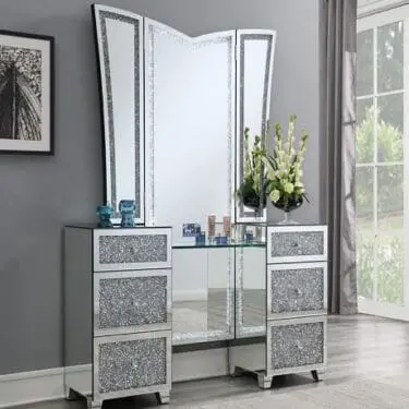 Mirrored Vanity Desk
