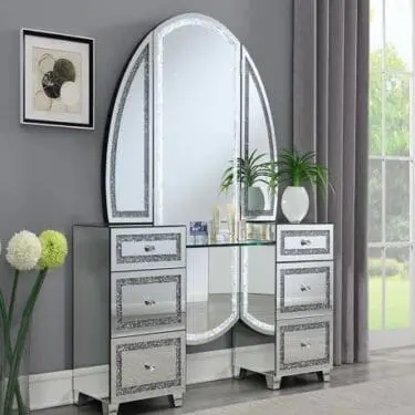 Mirrored Vanity Desk