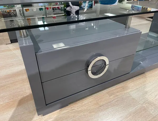 White Glossy TV Stand - Image 5