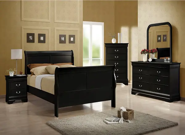 King Bed, 1 Night Stand, Mirror and Dresser