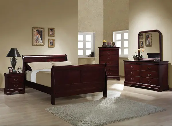 King Bed, 1 Night Stand, Mirror and Dresser