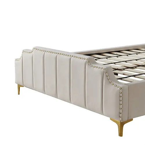 Liam Velvet Bed - Image 4