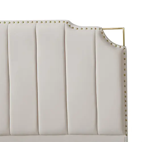 Liam Velvet Bed - Image 5