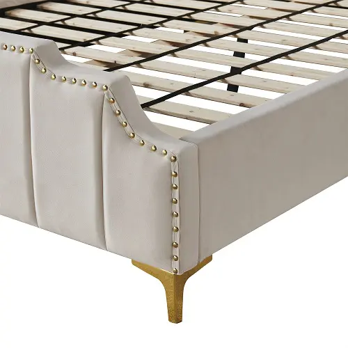 Liam Velvet Bed - Image 6