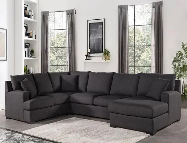 Balwyn Smoke Fabric Sectional