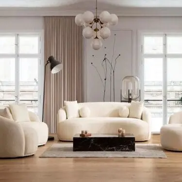 Bonita Ivory Boucle Sofa & Loveseat
