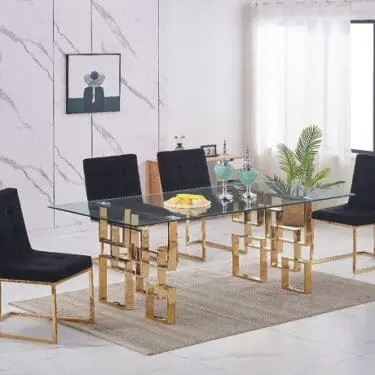 Pierre Gold Dining Set Collection