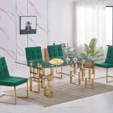 Pierre Gold Dining Set Collection