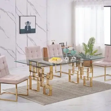 Pierre Gold Dining Set Collection