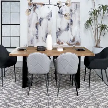 Bradshaw Live Edge Dining Set Natural Acacia