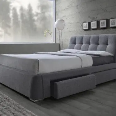 Fenbrook  Upholstered Storage Bed Grey